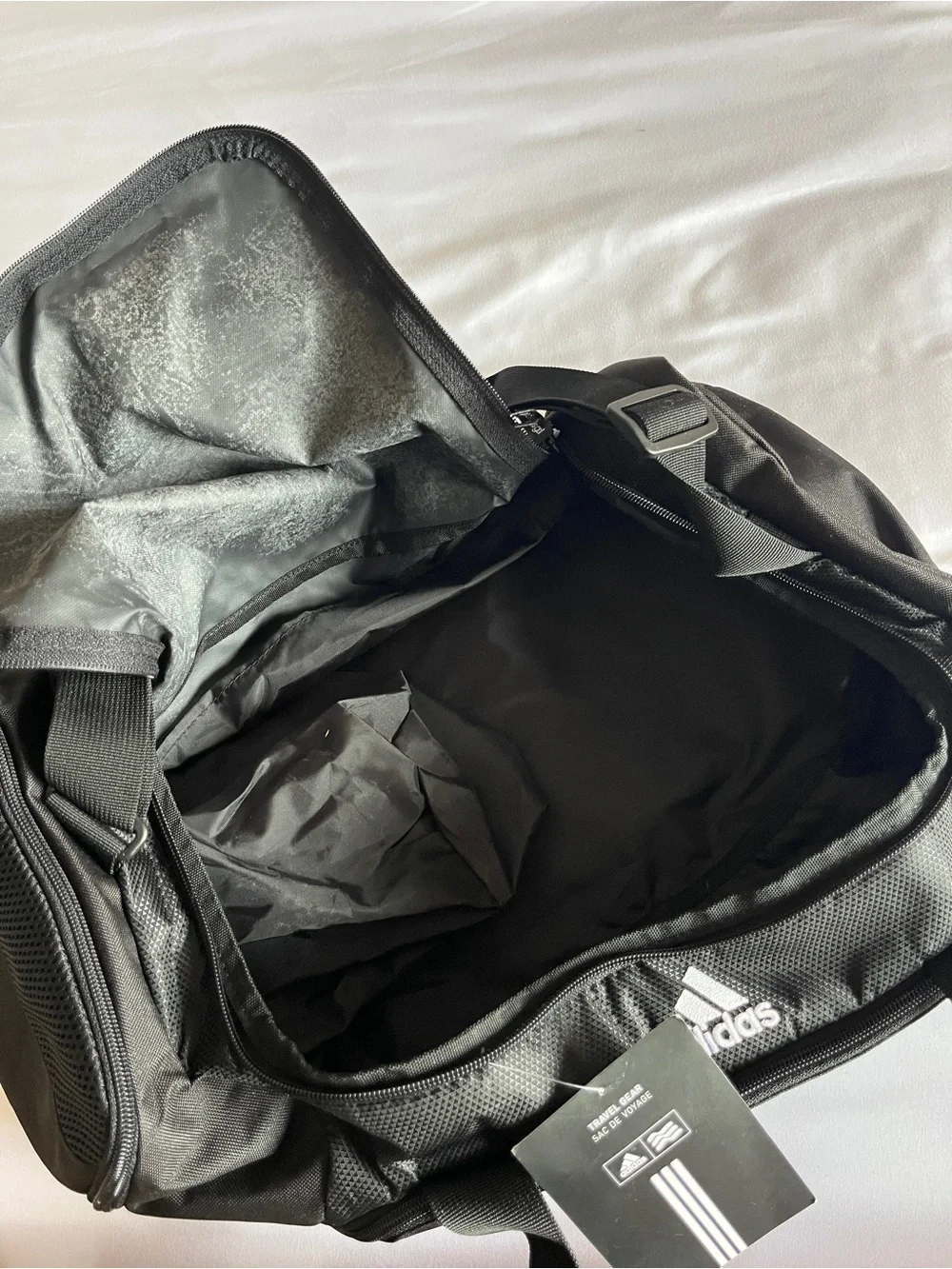 Adidas Golf / Travel / Gym Bag - Black Duffel Dish ESPN Media Promo